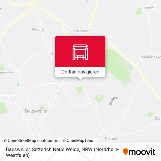 Baesweiler, Setterich Neue Weide Karte