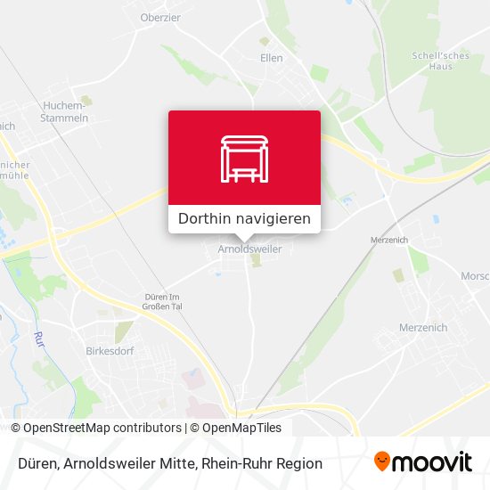 Düren, Arnoldsweiler Mitte Karte