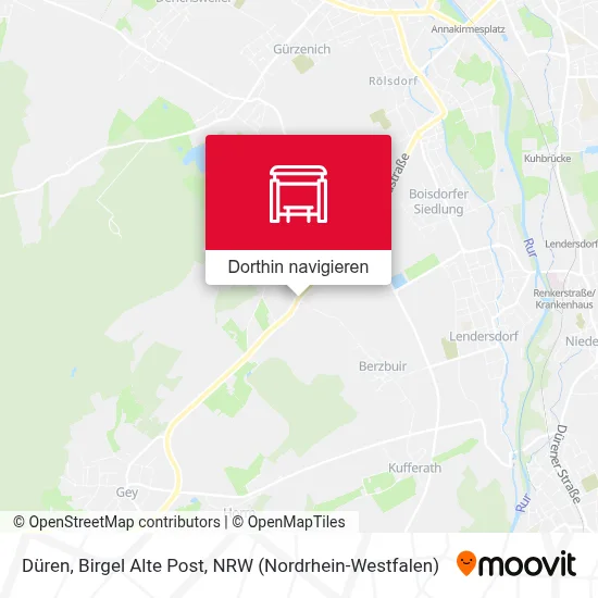 Düren, Birgel Alte Post Karte