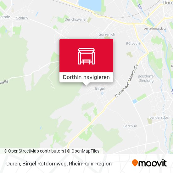 Düren, Birgel Rotdornweg Karte
