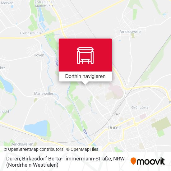 Düren, Birkesdorf Berta-Timmermann-Straße Karte