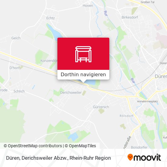 Düren, Derichsweiler Abzw. Karte