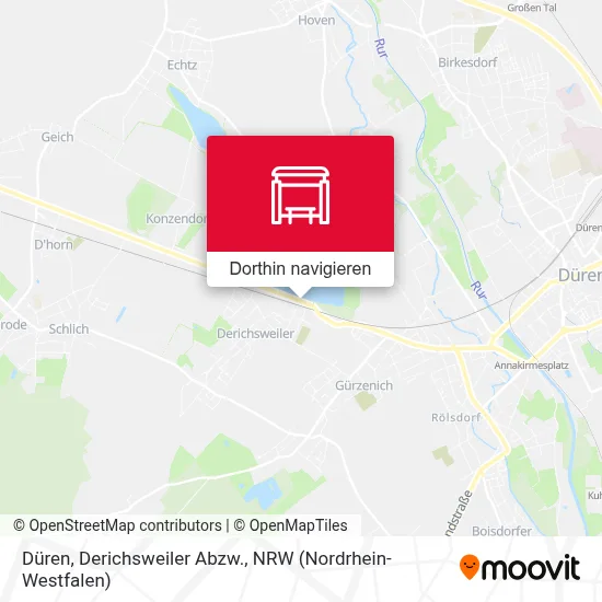 Düren, Derichsweiler Abzw. Karte