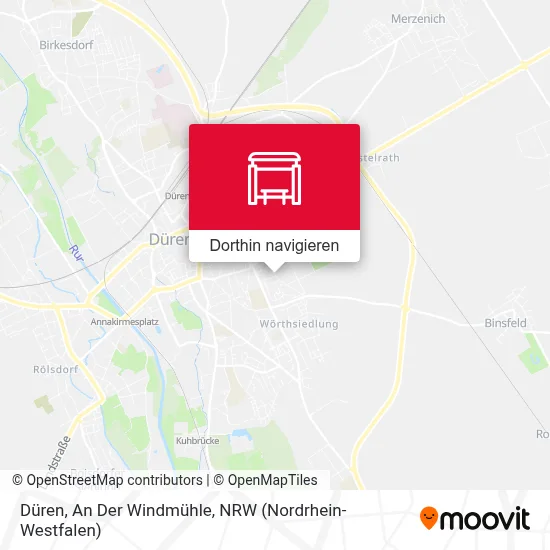 Düren, An Der Windmühle Karte