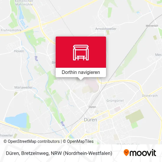 Düren, Bretzelnweg Karte