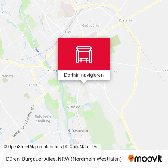 Düren, Burgauer Allee Karte