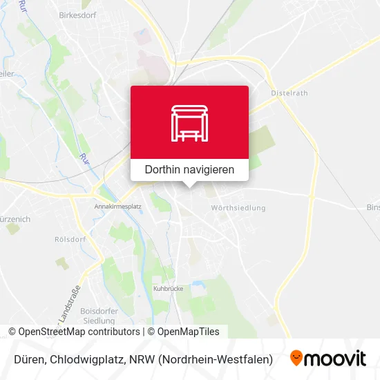 Düren, Chlodwigplatz Karte
