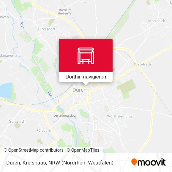 Düren, Kreishaus Karte