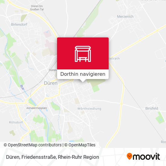 Düren, Friedensstraße Karte