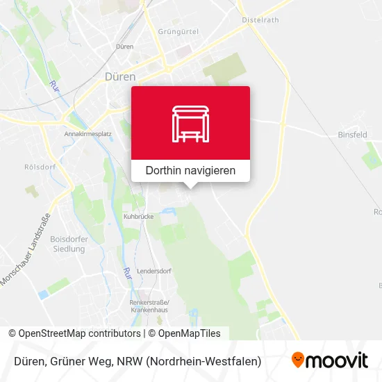 Düren, Grüner Weg Karte