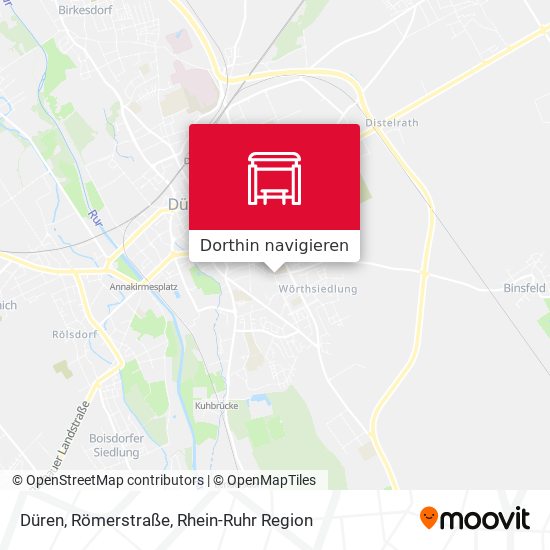 Düren, Römerstraße Karte