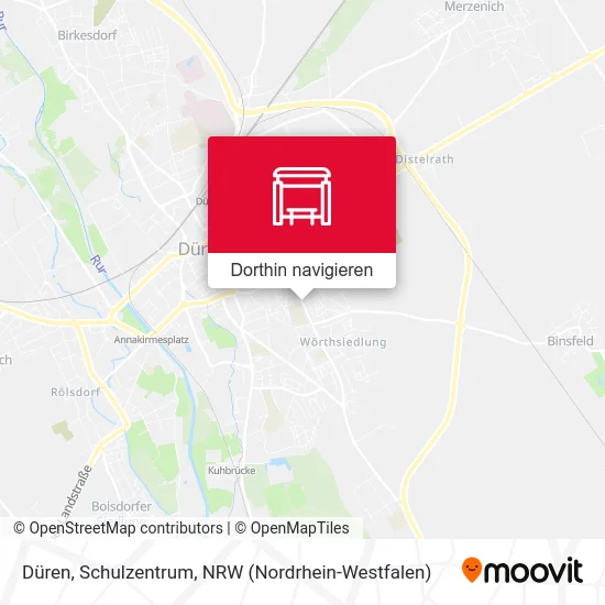 Düren, Schulzentrum Karte