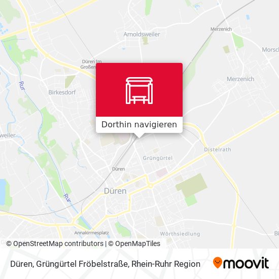 Düren, Grüngürtel Fröbelstraße Karte