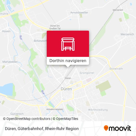 Düren, Güterbahnhof Karte