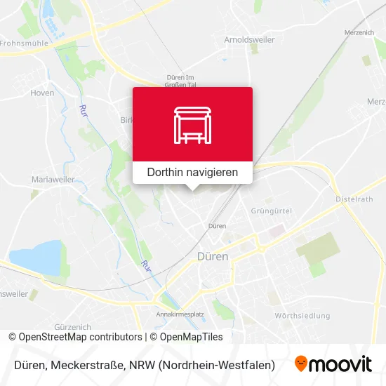 Düren, Meckerstraße Karte