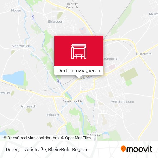 Düren, Tivolistraße Karte