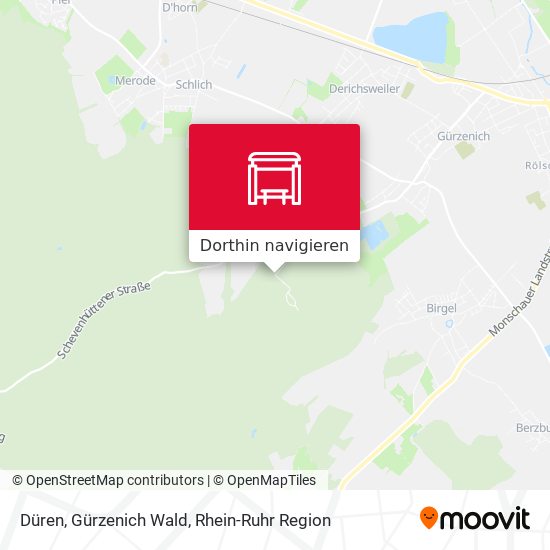 Düren, Gürzenich Wald Karte