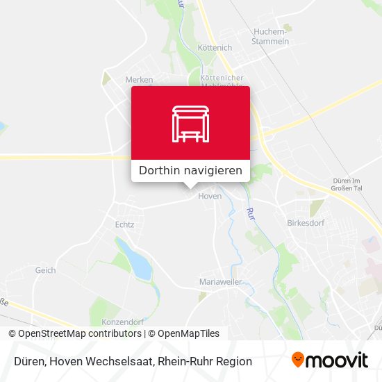 Düren, Hoven Wechselsaat Karte