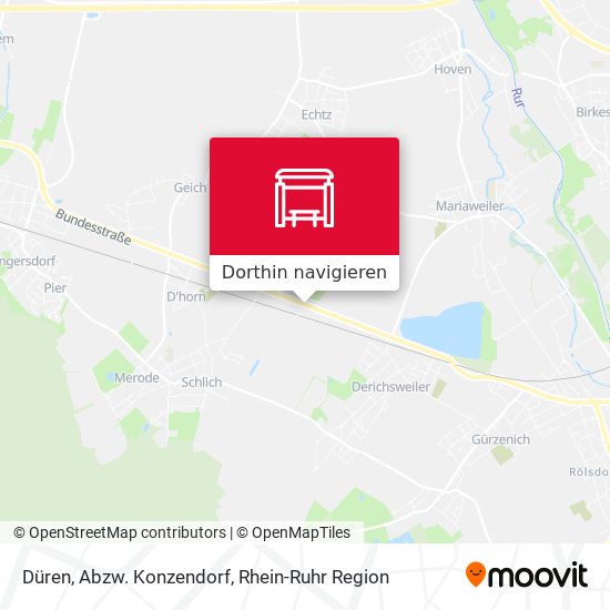 Düren, Abzw. Konzendorf Karte