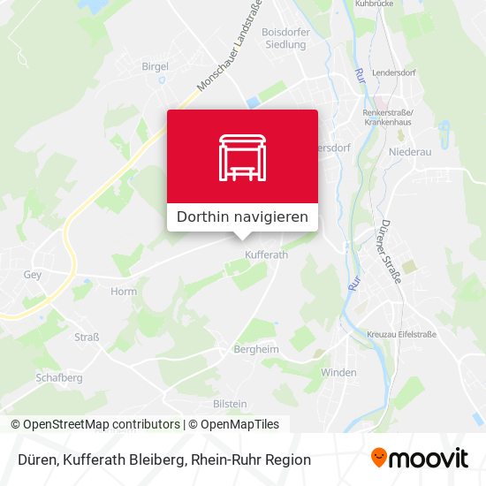 Düren, Kufferath Bleiberg Karte