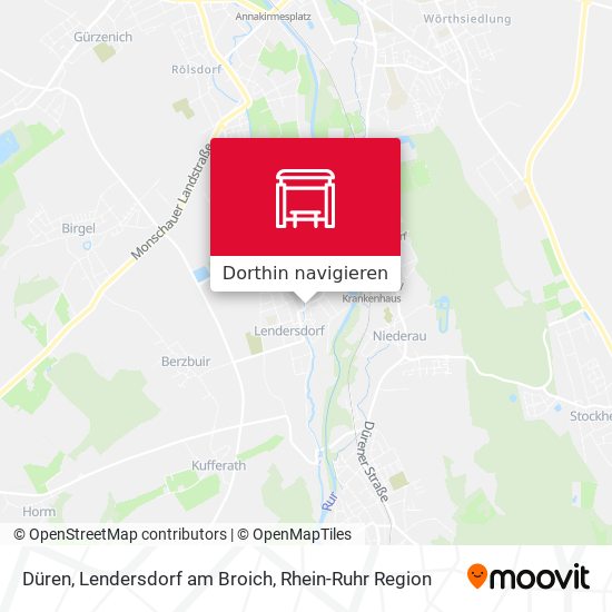 Düren, Lendersdorf am Broich Karte