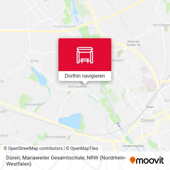 Düren, Mariaweiler Gesamtschule Karte
