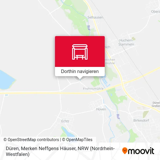 Düren, Merken Neffgens Häuser Karte