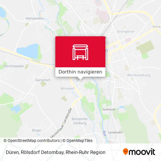 Düren, Rölsdorf Detombay Karte
