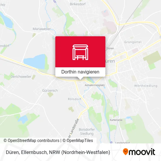 Düren, Ellernbusch Karte