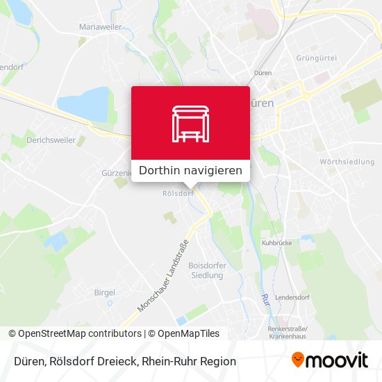 Düren, Rölsdorf Dreieck Karte