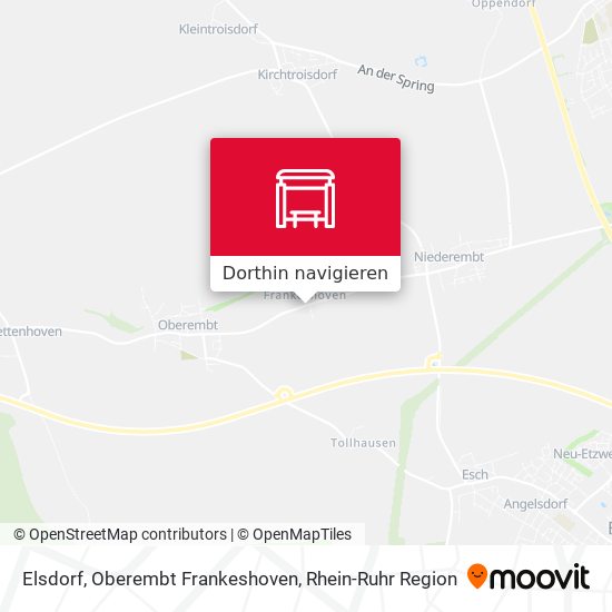 Elsdorf, Oberembt Frankeshoven Karte
