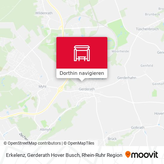 Erkelenz, Gerderath Hover Busch Karte