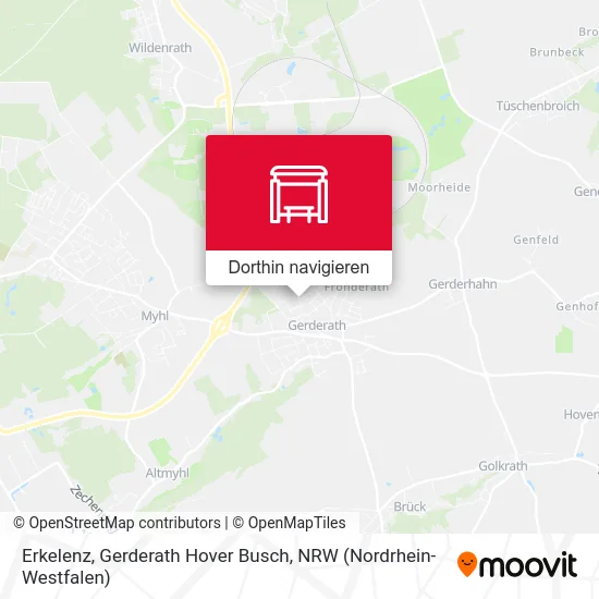 Erkelenz, Gerderath Hover Busch Karte
