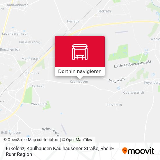Erkelenz, Kaulhausen Kaulhausener Straße Karte