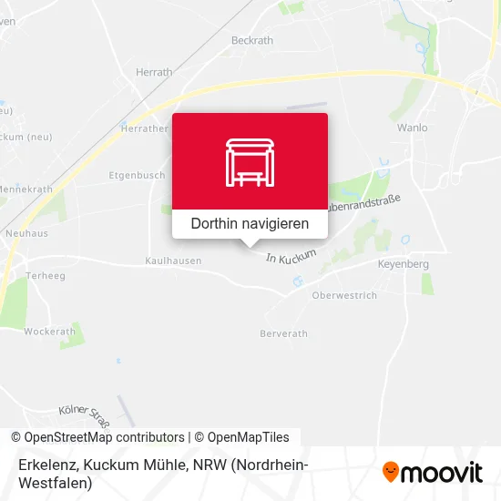 Erkelenz, Kuckum Mühle Karte