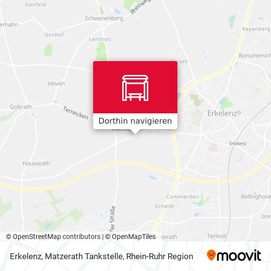 Erkelenz, Matzerath Tankstelle Karte