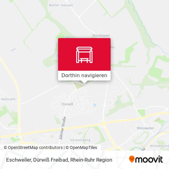 Eschweiler, Dürwiß Freibad Karte