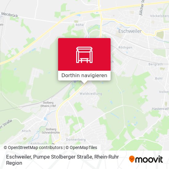 Eschweiler, Pumpe Stolberger Straße Karte