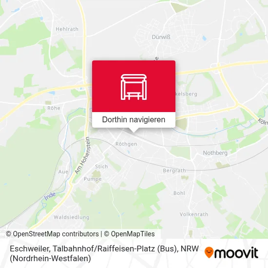 Eschweiler, Talbahnhof / Raiffeisen-Platz (Bus) Karte