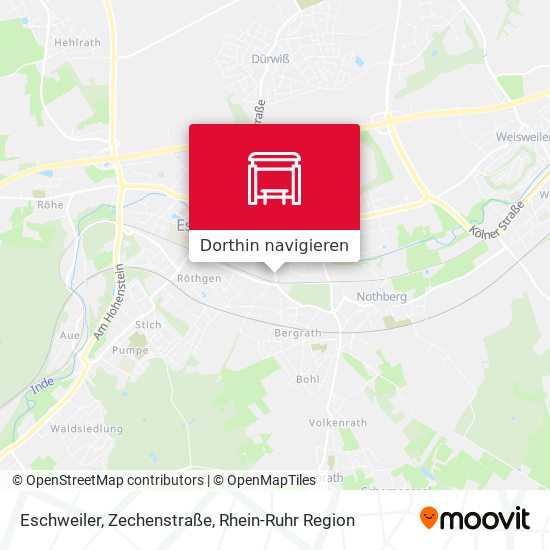Eschweiler, Zechenstraße Karte