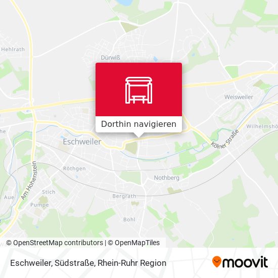 Eschweiler, Südstraße Karte