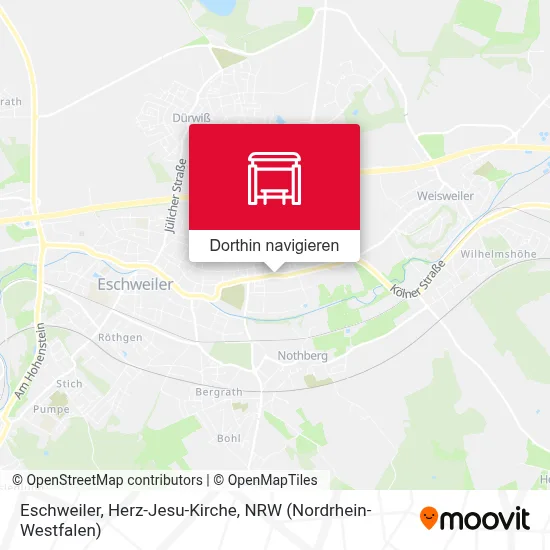 Eschweiler, Herz-Jesu-Kirche Karte