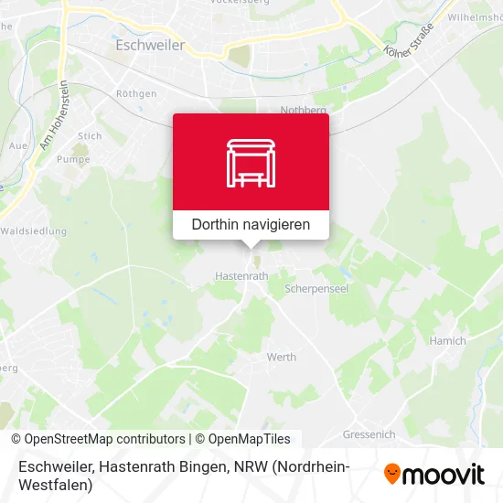 Eschweiler, Hastenrath Bingen Karte