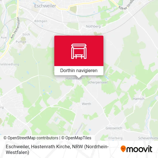 Eschweiler, Hastenrath Kirche Karte