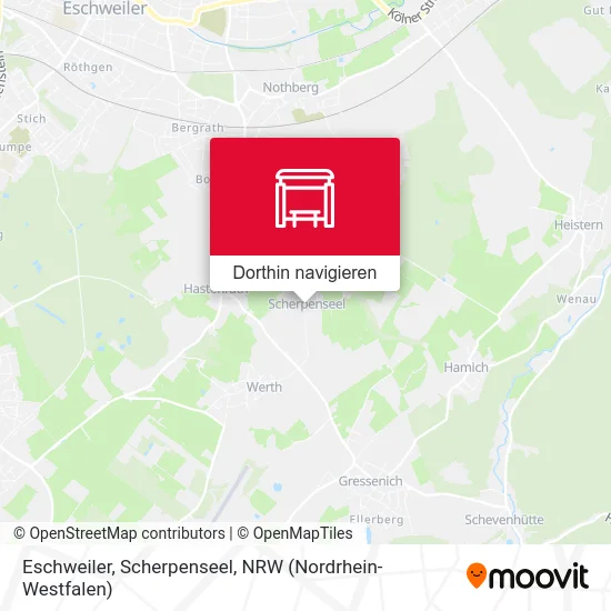 Eschweiler, Scherpenseel Karte