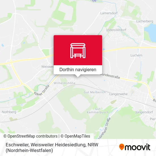 Eschweiler, Weisweiler Heidesiedlung Karte