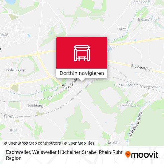 Eschweiler, Weisweiler Hüchelner Straße Karte