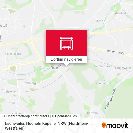 Eschweiler, Hücheln Kapelle Karte