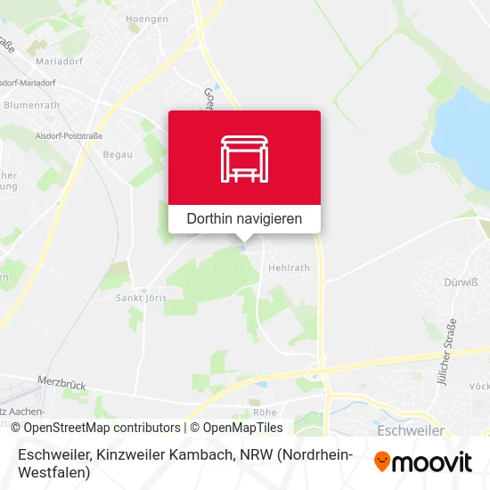 Eschweiler, Kinzweiler Kambach Karte