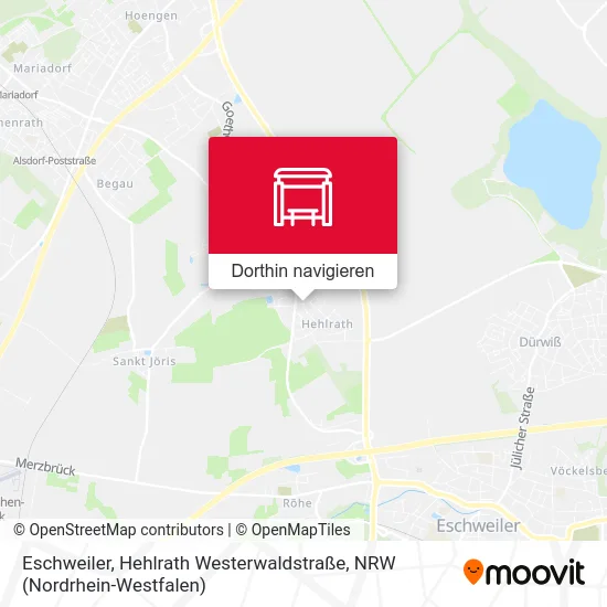 Eschweiler, Hehlrath Westerwaldstraße Karte